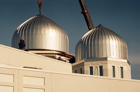 Dome construction. Copyright FM Enterprises. All Rights Reserved.