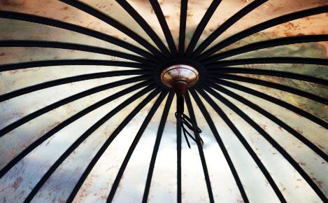 Interior of Oval Gazebo Dome by FM Enterprises Inc. All rights Reserved.