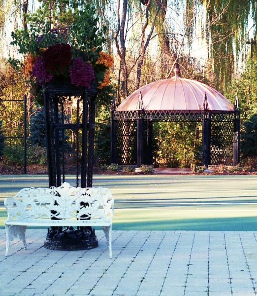 Oval Gazebo by FM ENterprises. All Rights Reserved.