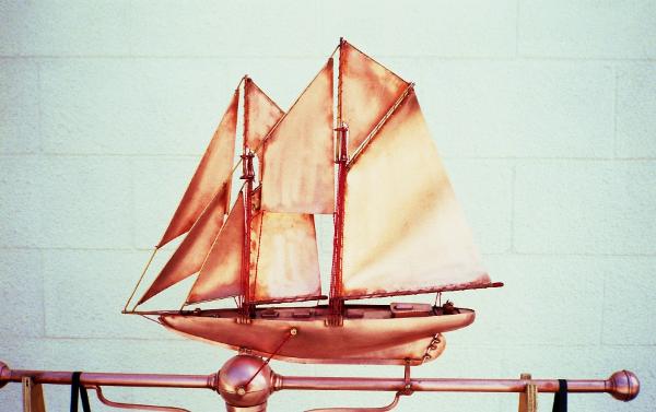 BlueNose Sailboat Weathervane by FM Enterprises Inc. all rights resereved.